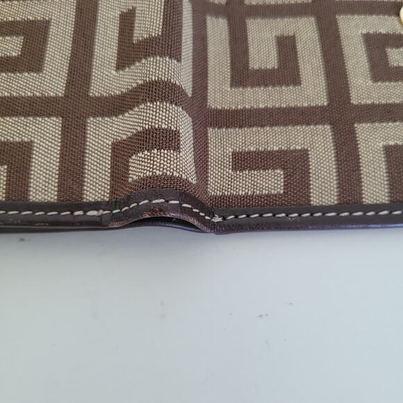 Givenchy Wallet Signature Brown Bifold 4x4 Medium Card Holder Logo Unisex Design - Picture 9 of 13